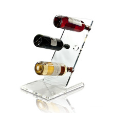 Freie Standing Clear Acryl Display für Weinhalter